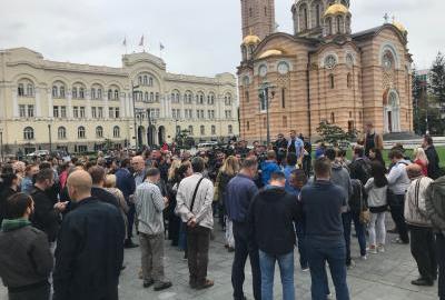 Novinarski protest zbog napada na Vladimira Kovačevića