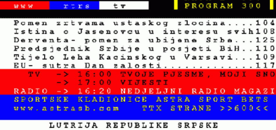 ČEMU SLUŽI RAK: Saučesnici u šovinističkom djelovanju RTRS - a?