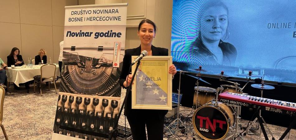 Branka Mrkić je novinarka godine u kategoriji online i printanih medija