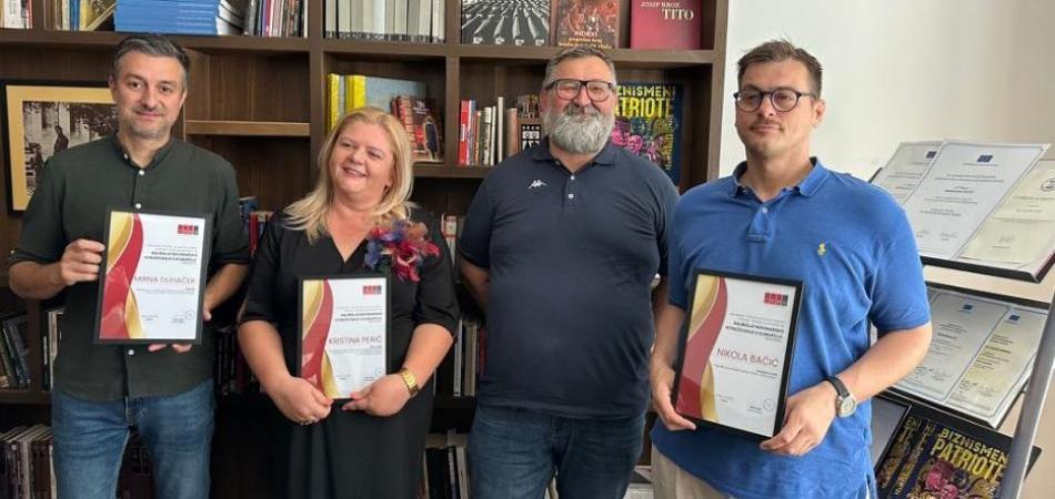Ovogodišnji dobitnici su Mirna Duhaček, Kristina Perić i Nikola Bačić