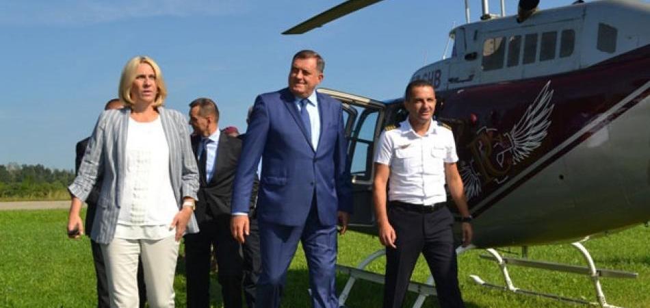 Umjesto pomoći ugroženom stanovništvu, helikopter pomaže predizbornu kampanju