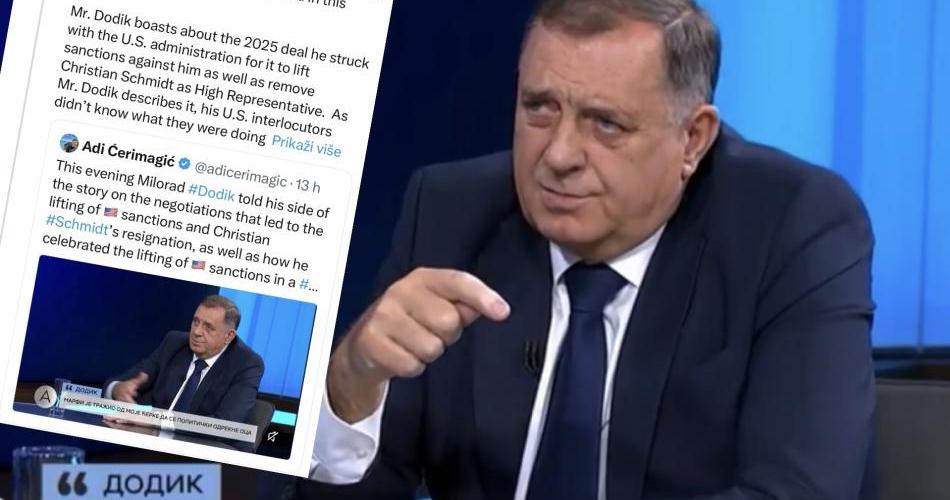 Dodik je nasamario novostečene američke prijatelje