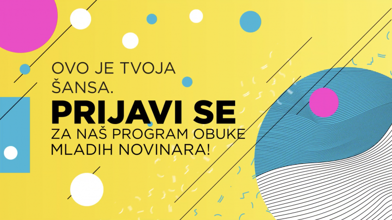 Prijavite se za četveromjesečni program obuke mladih novinara!