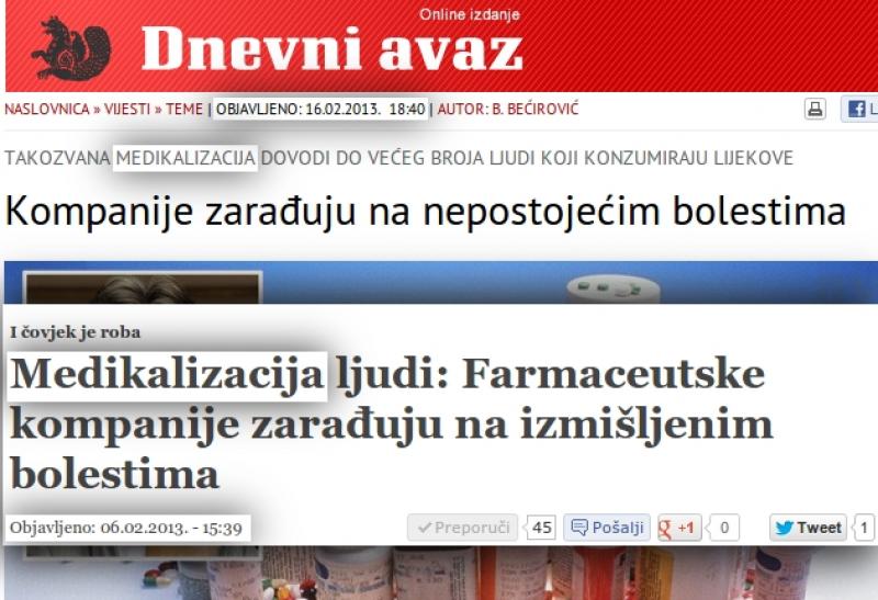 Žurnal u Avazu: Ne prepisuj! 