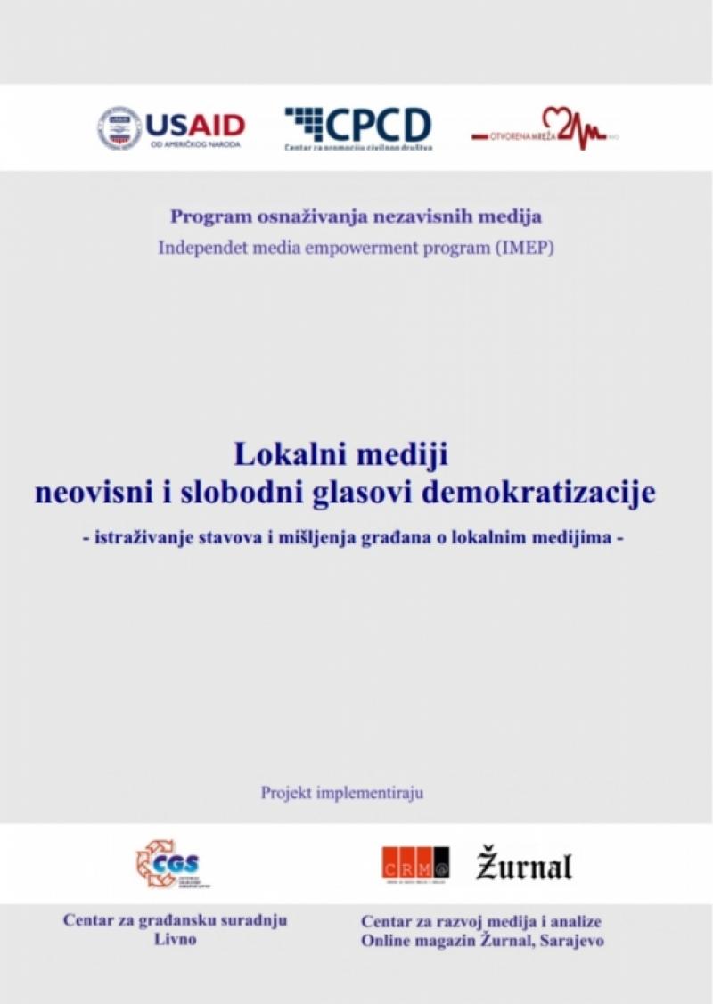 Lokalni mediji moraju biti slobodni glasovi demokratizacije